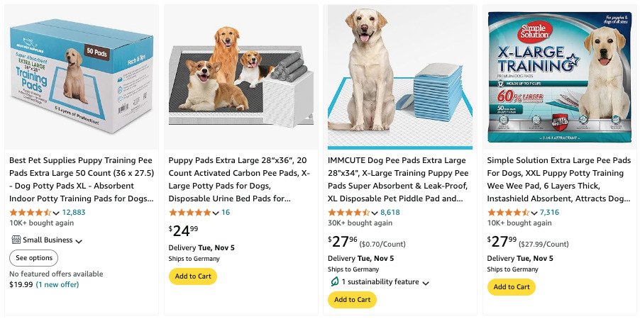 dog training pads